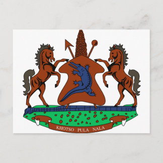 Postal Escudo de armas de Lesotho