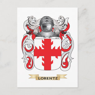 Postal Escudo de armas de Lorentz (escudo familiar)