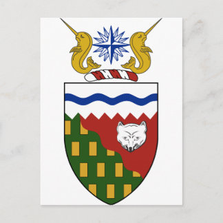 Postal Escudo de armas de los Territorios del Noroeste (C