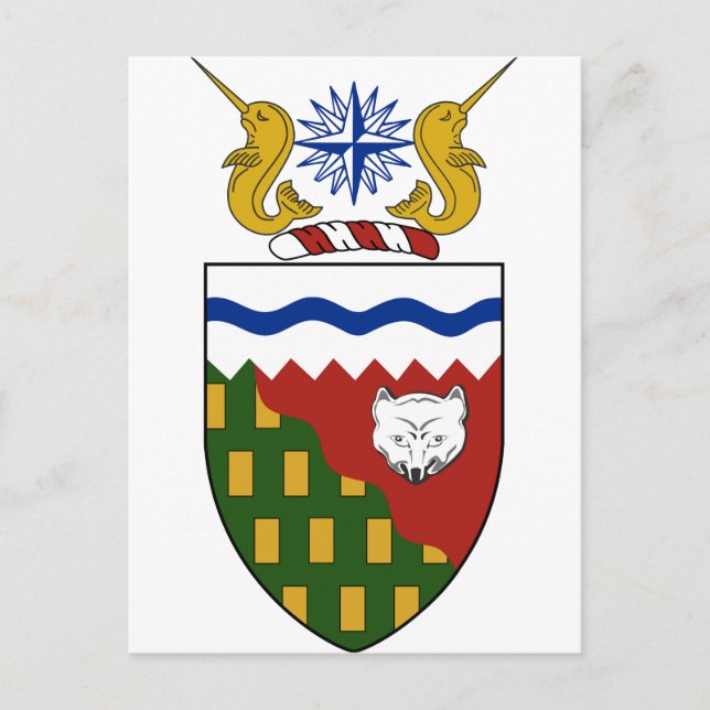 Postal Escudo de armas de los Territorios del Noroeste (C (Anverso)