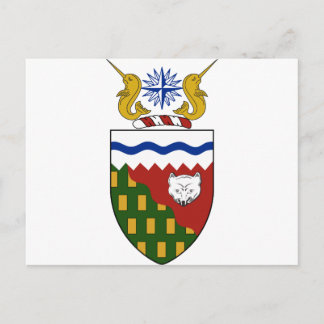 Postal Escudo de armas de los Territorios del Noroeste (C