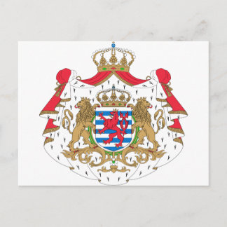 Postal Escudo de armas de Luxemburgo