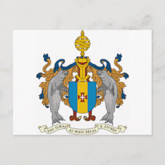 Postal Escudo de armas de Madeira (Portugal)