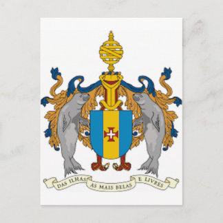 Postal Escudo de armas de Madeira (Portugal)