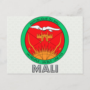 Postal Escudo de armas de Malí