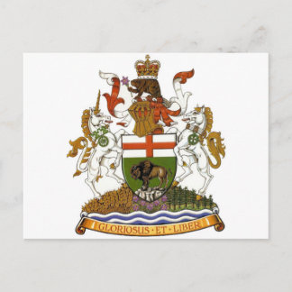 Postal Escudo de armas de Manitoba