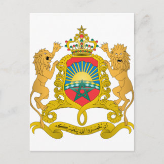 Postal Escudo de armas de Marruecos