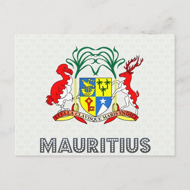 Postal Escudo de armas de Mauricio (Anverso)
