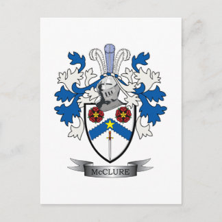 Postal Escudo de armas de McClure Family Crest