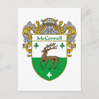 Postal Escudo de armas de McConnell (Mantled)
