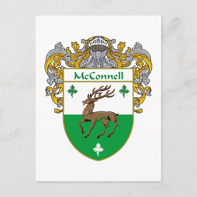 Postal Escudo de armas de McConnell (Mantled) (Anverso)