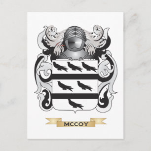 Postal Escudo de armas de McCoy (escudo familiar)