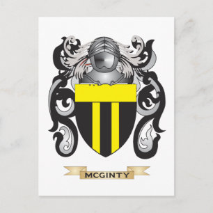 Postal Escudo de armas de McGinty (escudo familiar)