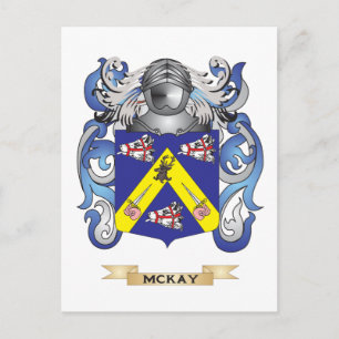Postal Escudo de armas de McKay (escudo familiar)
