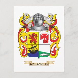 Postal Escudo de armas de McLachlan (escudo familiar)