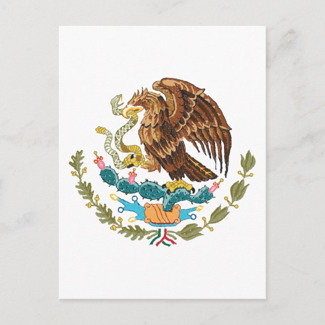 Postal escudo de armas de méxico (Anverso)