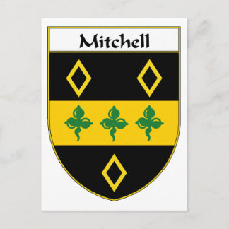 Postal Escudo de armas de Mitchell/escudo familiar