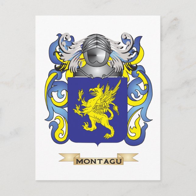 Postal Escudo de armas de Montagu (escudo familiar) (Anverso)