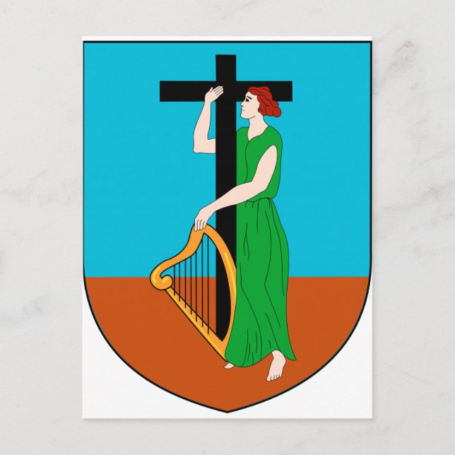 Postal Escudo de armas de Montserrat (Anverso)