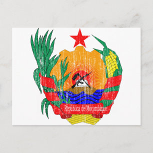 Postal Escudo De Armas De Mozambique