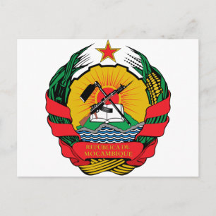 Postal Escudo de armas de Mozambique
