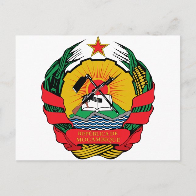 Postal Escudo de armas de Mozambique (Anverso)