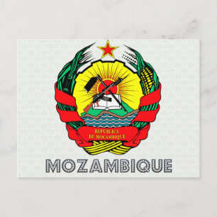 Postal Escudo de armas de Mozambique