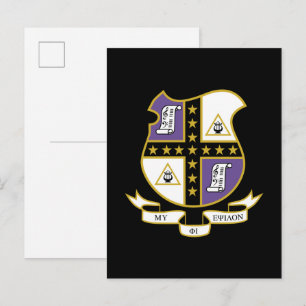 Postal Escudo de Armas de Mu Phi Epsilon