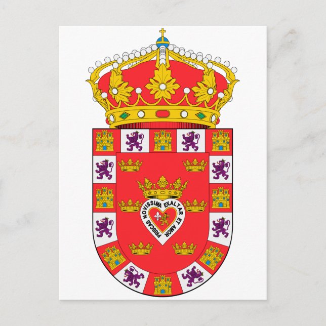 Postal Escudo de armas de Murcia (España) (Anverso)