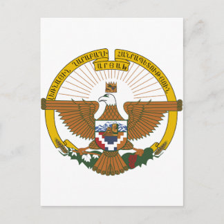 Postal Escudo de armas de Nagorno-Karabaj