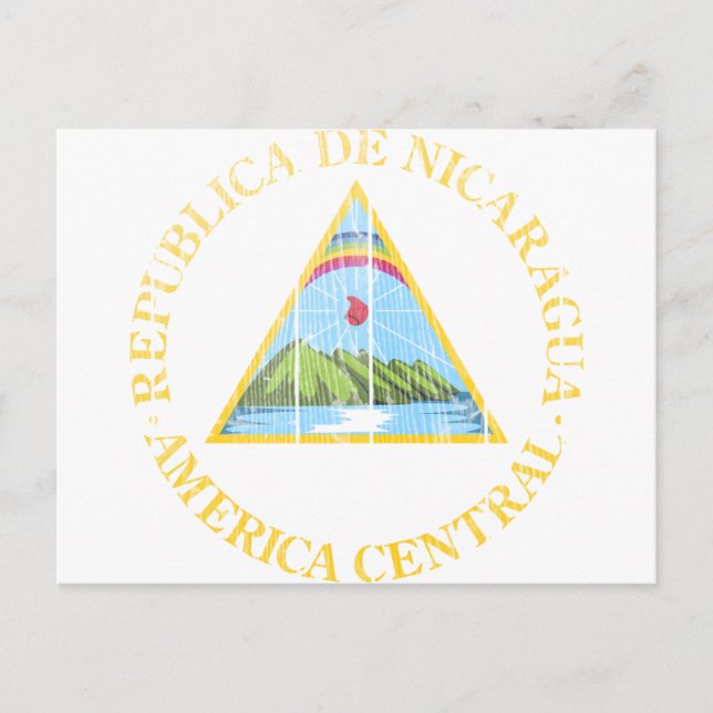 Postal Escudo De Armas De Nicaragua (Anverso)