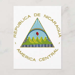 Postal Escudo de armas de Nicaragua