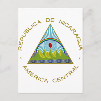 Postal Escudo de armas de Nicaragua