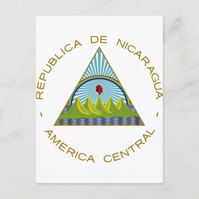 Postal Escudo de armas de Nicaragua (Anverso)