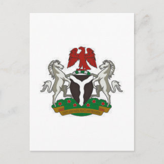 Postal Escudo de armas de Nigeria