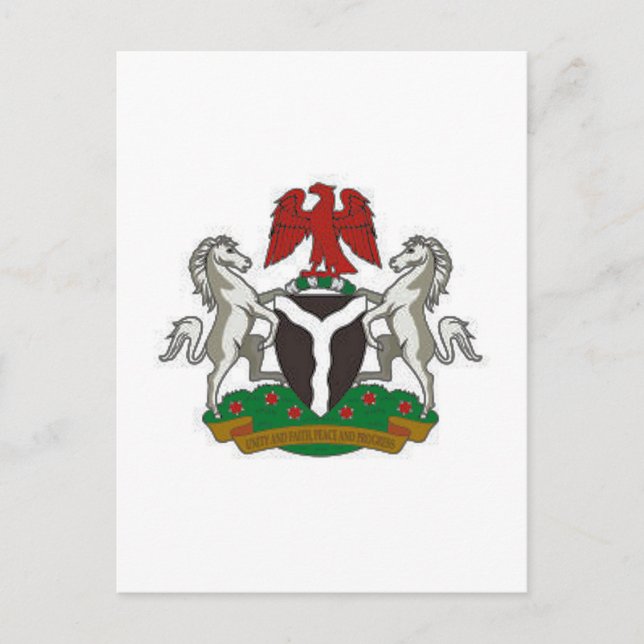 Postal Escudo de armas de Nigeria (Anverso)