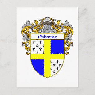Postal Escudo de armas de Osborne (Mantled)