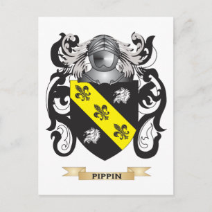 Postal Escudo de armas de pippino (escudo familiar)