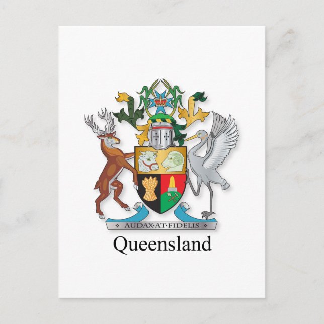 Postal Escudo de armas de Queensland (Anverso)