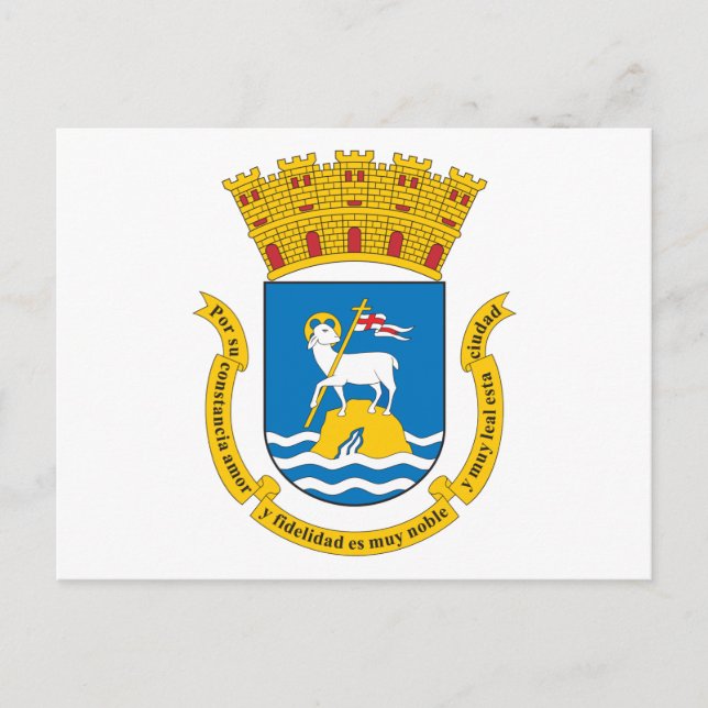 Postal Escudo De Armas De San Juan (Anverso)