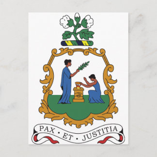 Postal Escudo de armas de San Vicente y las Granadinas