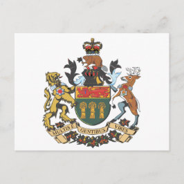 Postal Escudo de armas de Saskatchewan (Canadá)