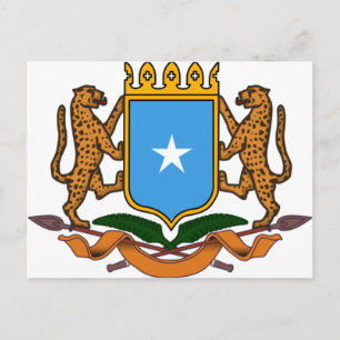 Postal Escudo de armas de Somalia