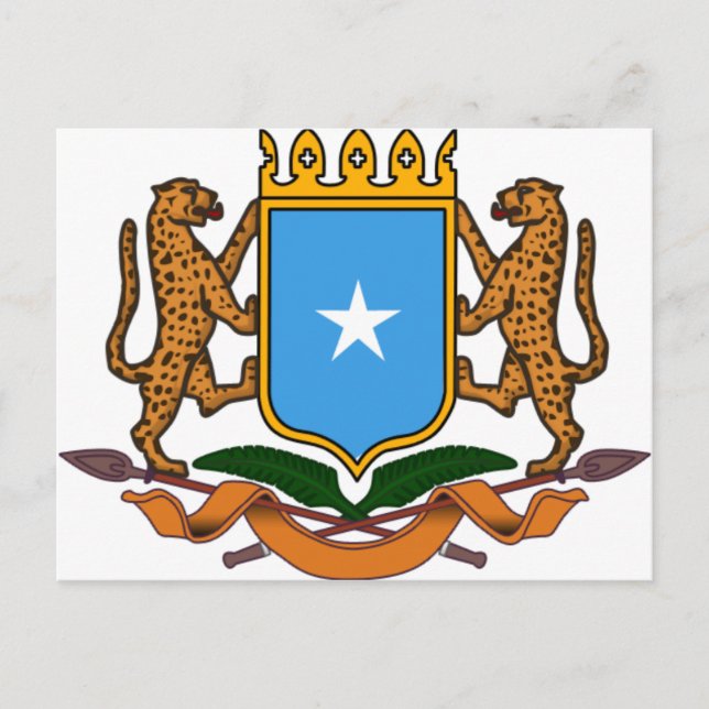 Postal Escudo de armas de Somalia (Anverso)