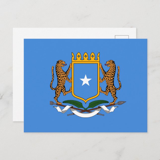 Postal Escudo de armas de Somalia (Anverso / Reverso)