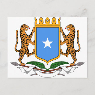 Postal Escudo de armas de Somalia