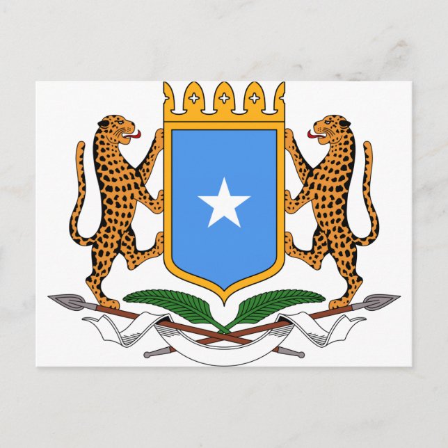 Postal Escudo de armas de Somalia (Anverso)