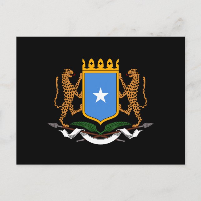 Postal Escudo de armas de Somalia (Anverso)