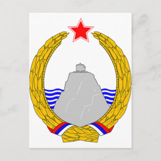 Postal Escudo de armas de SR. Montenegro