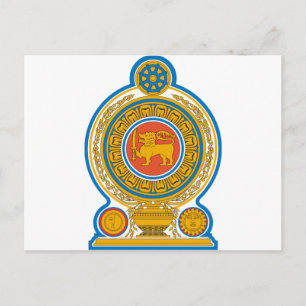 Postal Escudo de armas de Sri Lanka